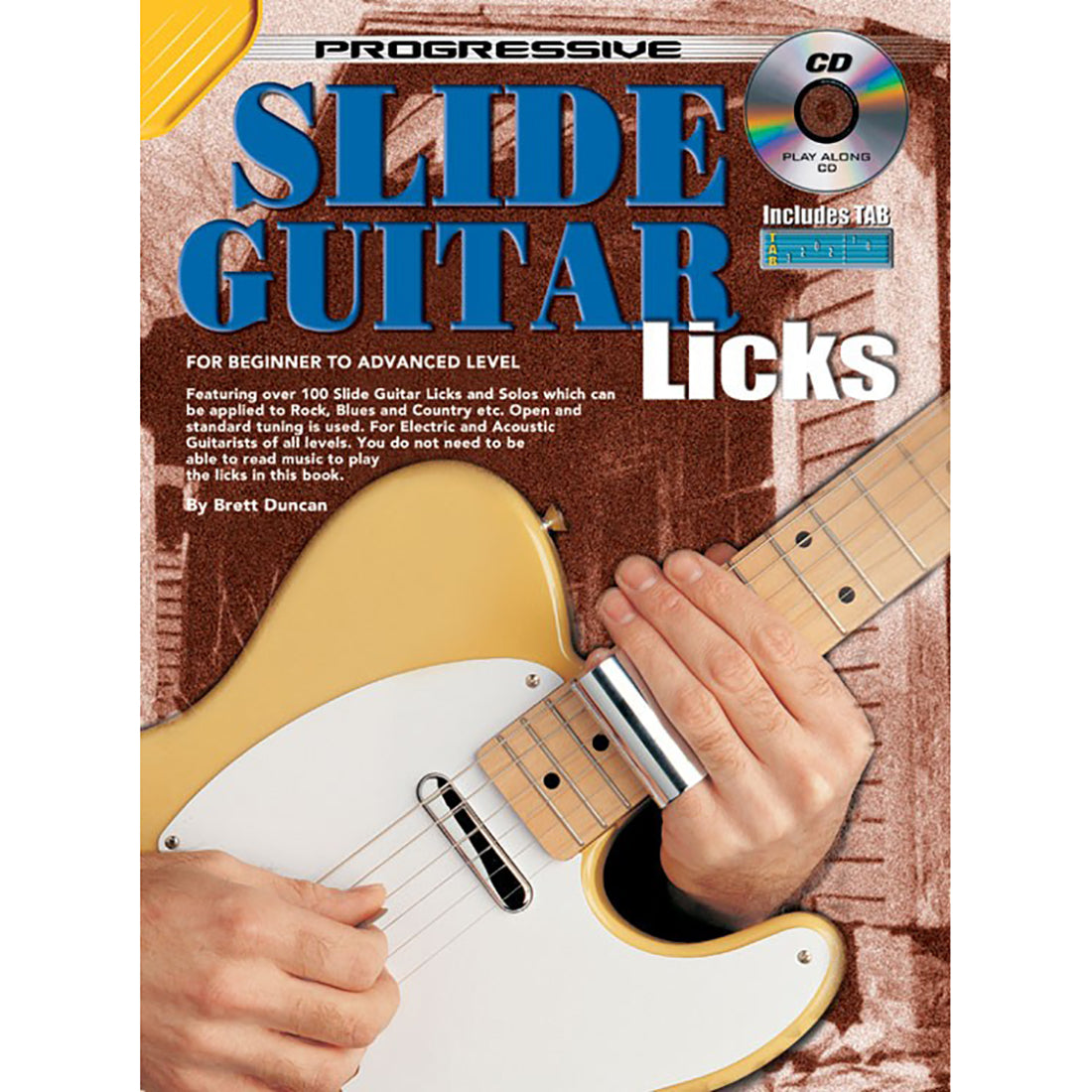 Prog Slide Guitar Licks Book and CD