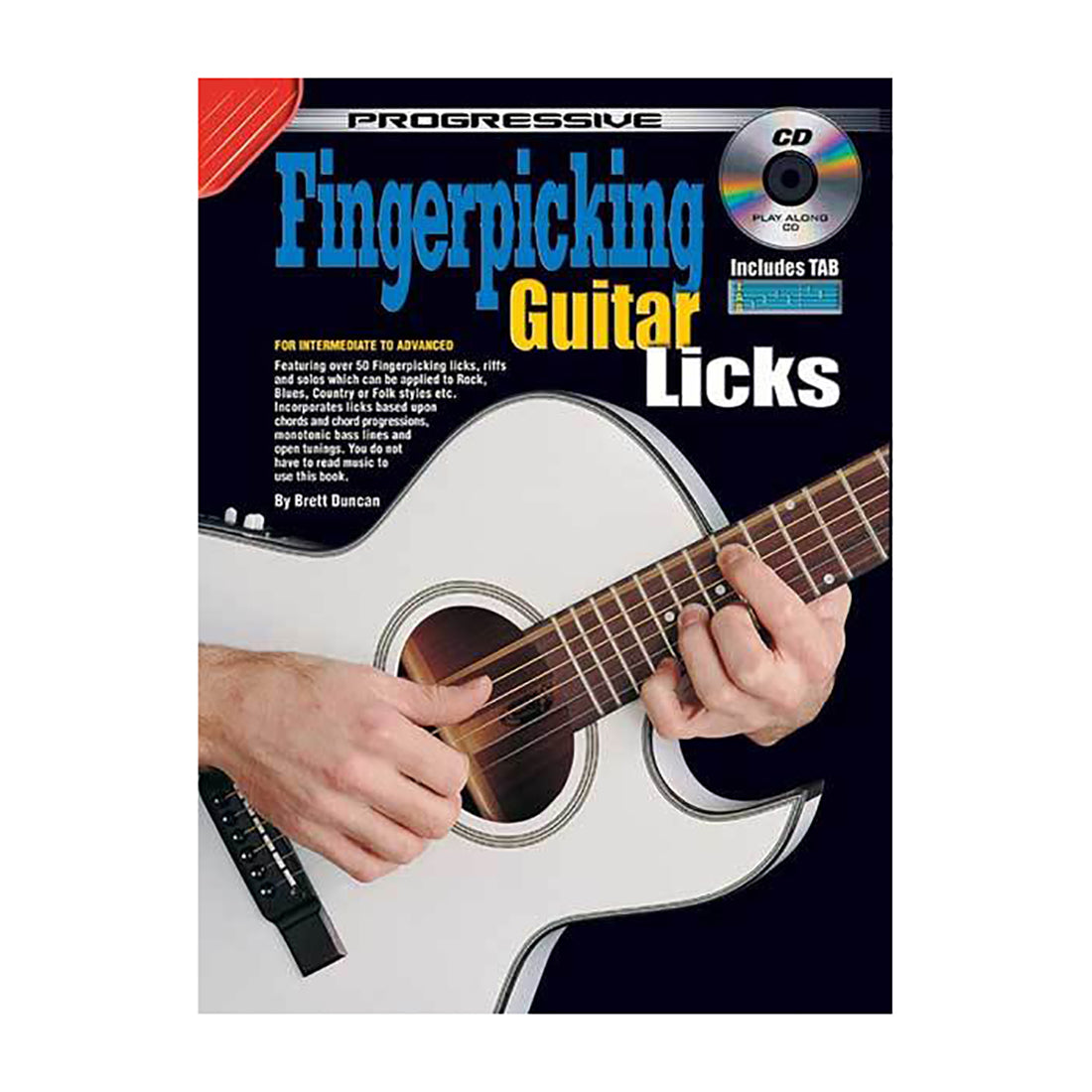 Prog Fingerpicking Licks Book and CDGuitar