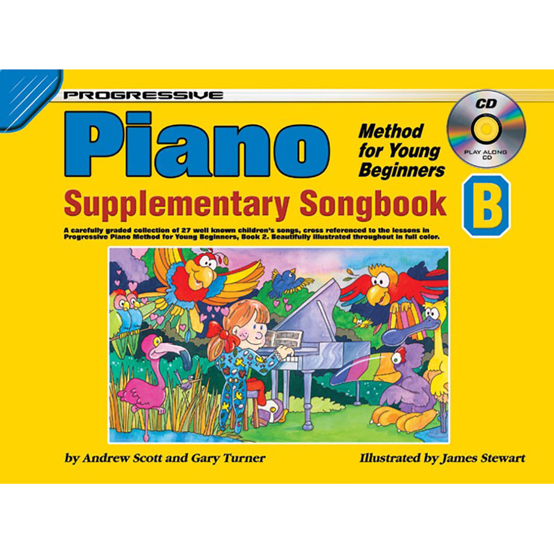 Prog Method Young Beginner Sup B Piano Book and CD