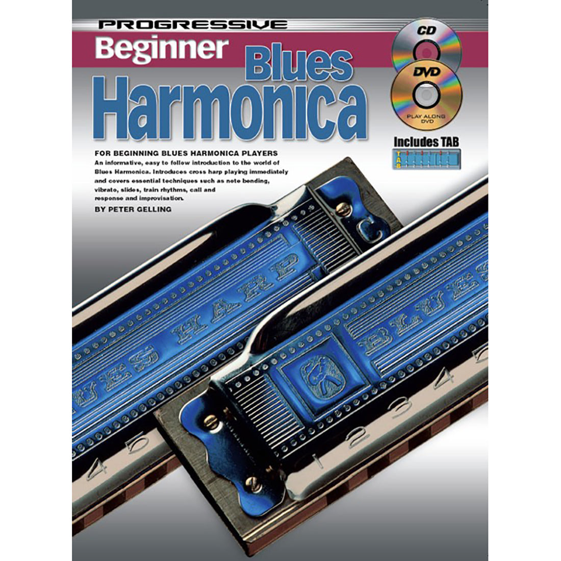 Progressive Beginner Harmonica Book and CD