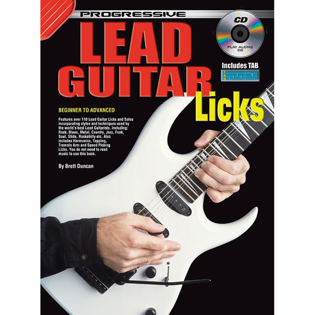 Progressive Lead Guitar Licks Book and CD