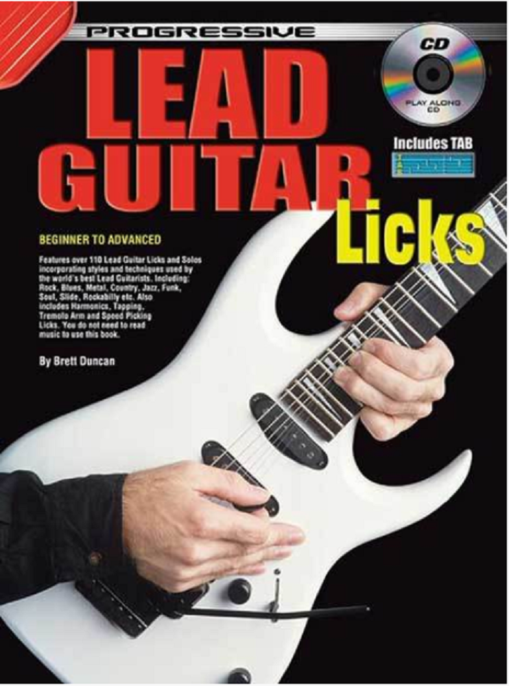 Progressive Lead Guitar Licks Book