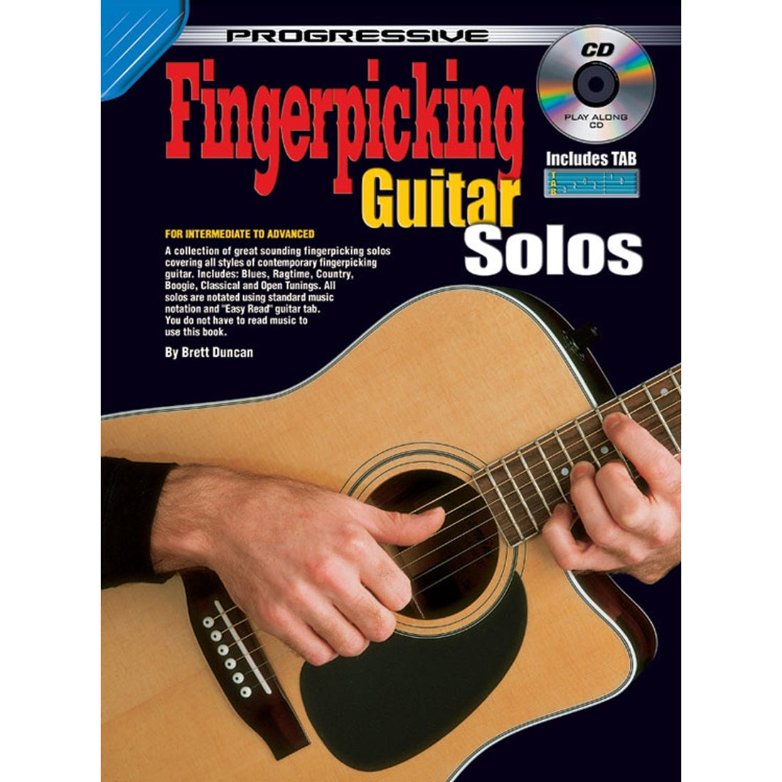 Prog Fingerpicking Solo Book and CDGuitar