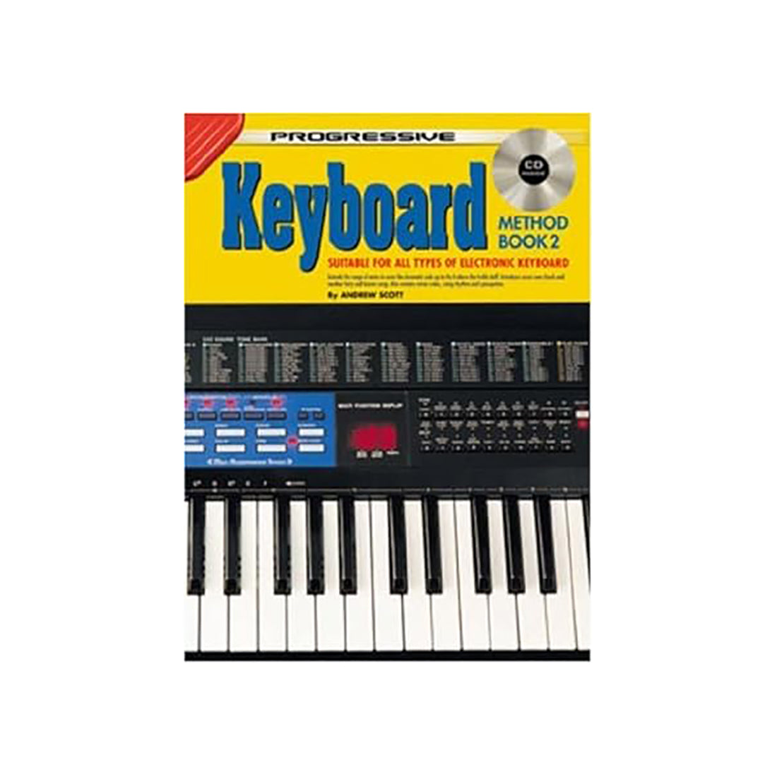 Progressive Electronic Keyboard Method Book 2 with CD