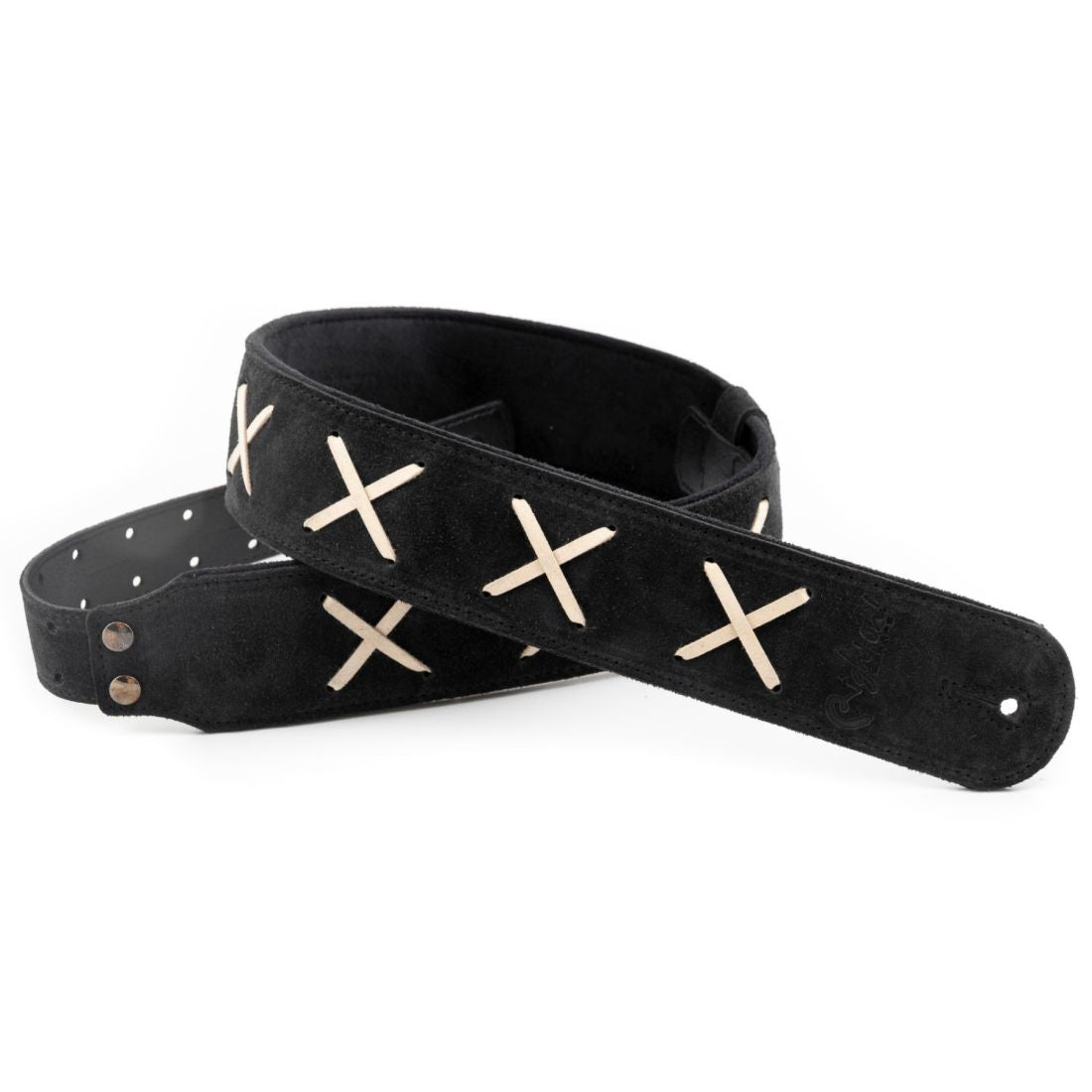 Right On Straps SPECIAL Legend D.G (Gilmour) Black Guitar Strap