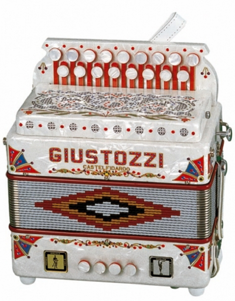 Fisarmonica diatonica Giustozzi 4 bassi con 17 tasti