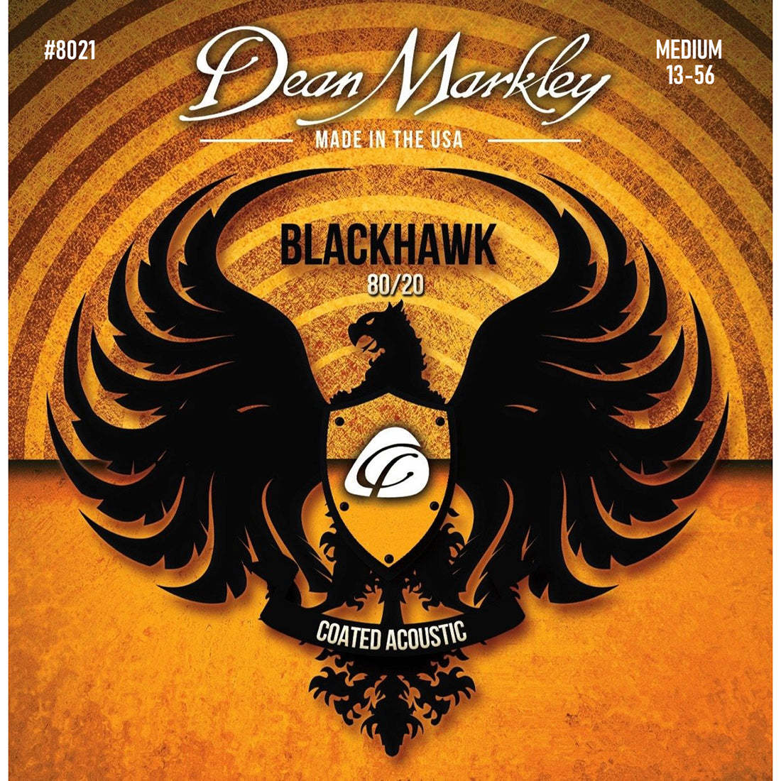 Dean Markley Blackhawk Coated Acoustic 80/20 Medium Strings 13-56