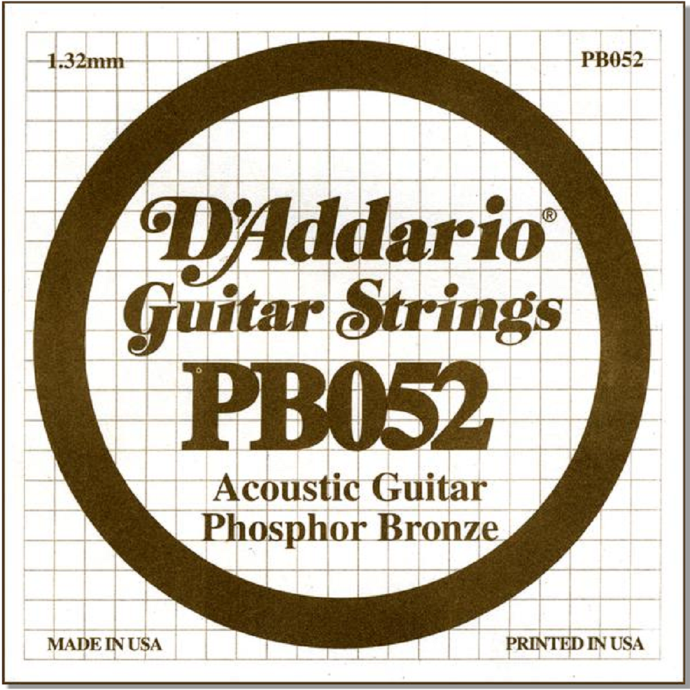 Daddario PB052 Phosphor Bronze Single String