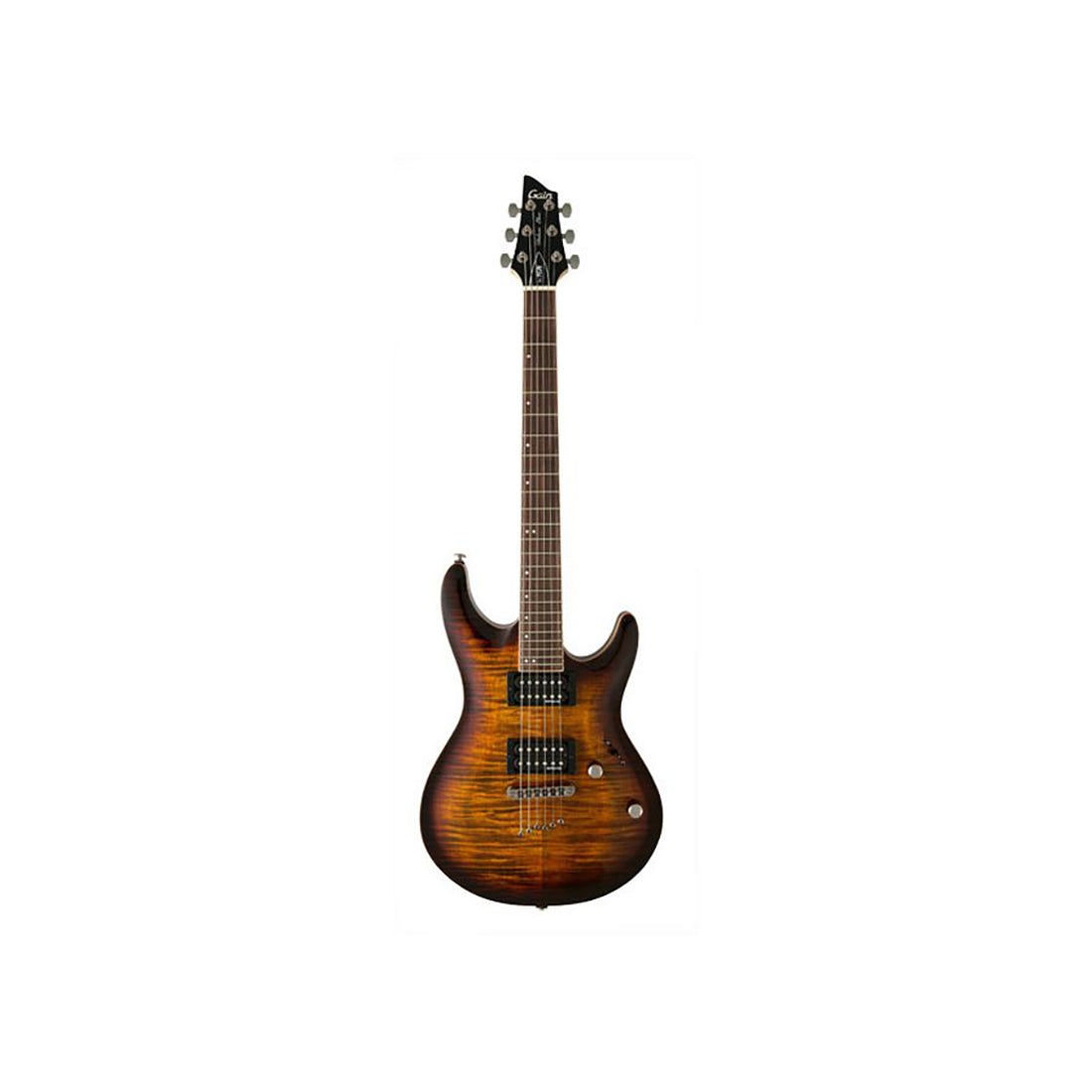 GAIN Deluxe EL ELAN Tigar Eye Electric Guitar Including Gig Bag