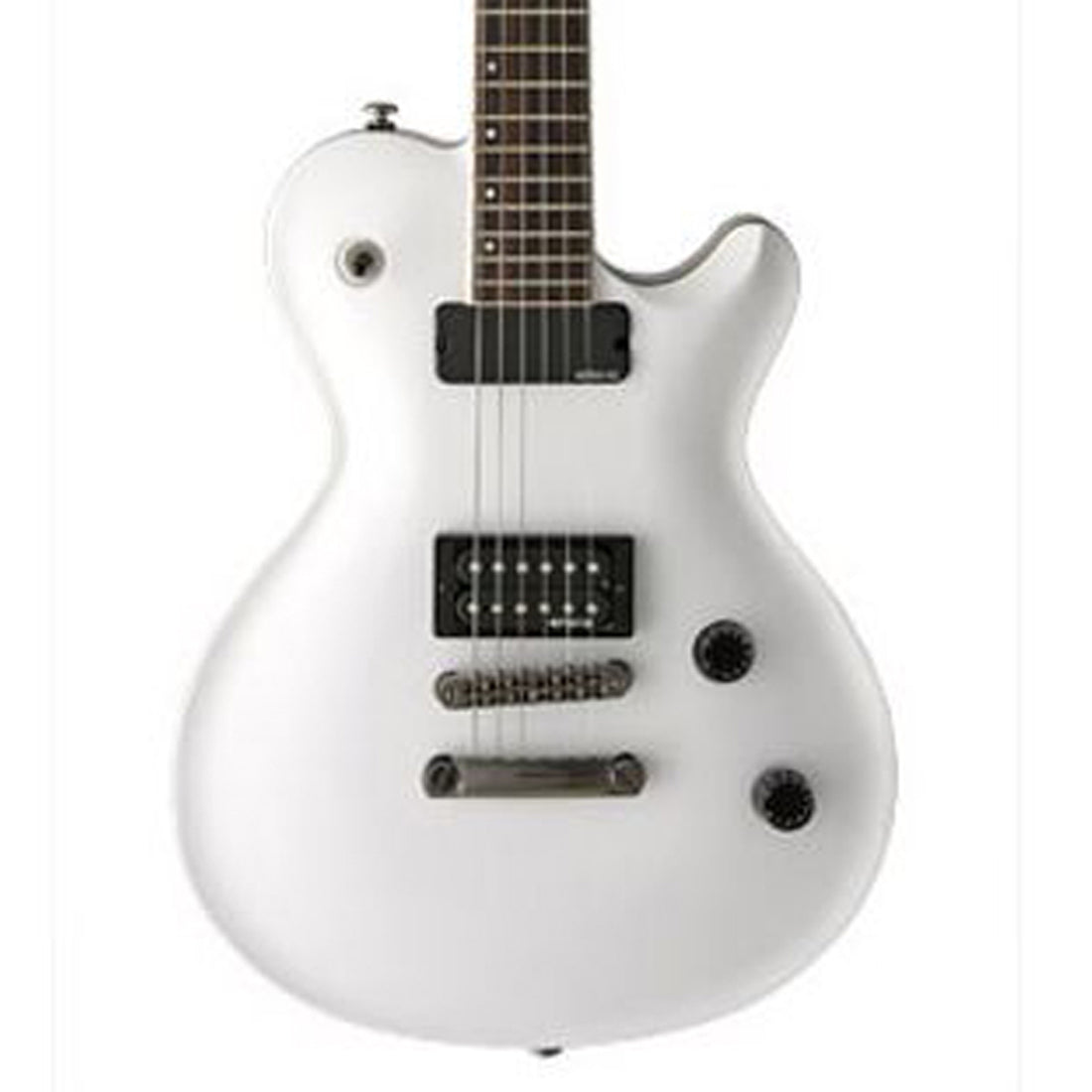 GAIN Deluxe FL Flame Snow White Electric Guitar Including Gig Bag