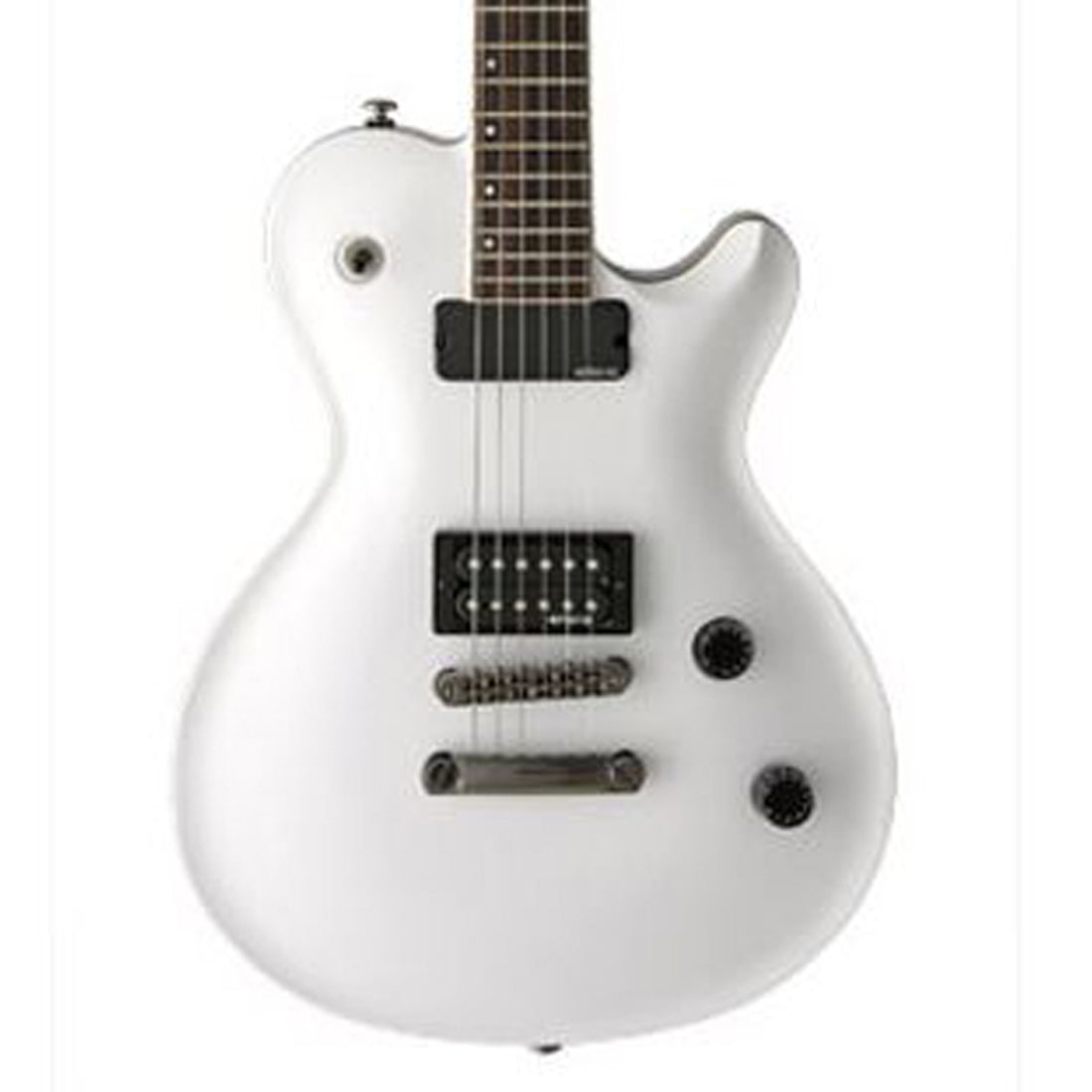 GAIN Deluxe FL Flame Snow White Electric Guitar Including Gig Bag