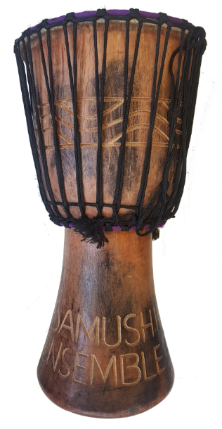 12 Inch Hand Made (in Ghana) Djembe with Bag