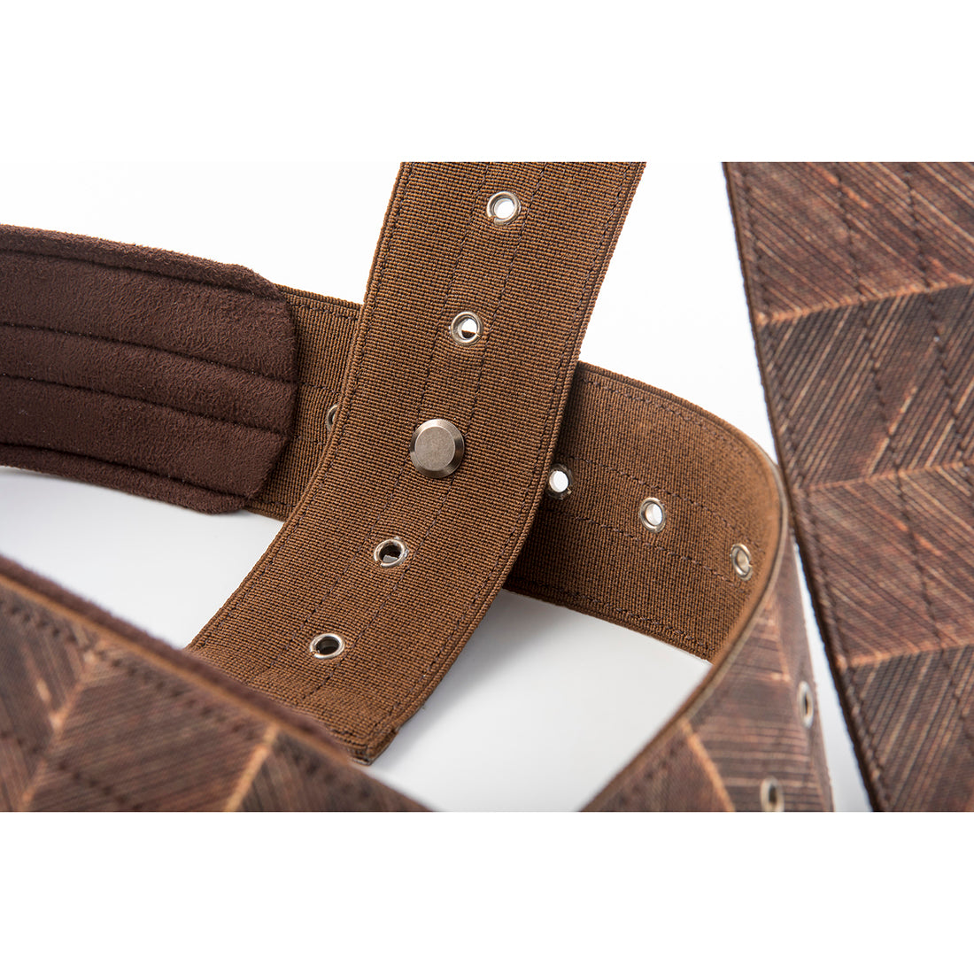 Right On Straps SPECIAL Dual-Strap Brown Guitar Strap