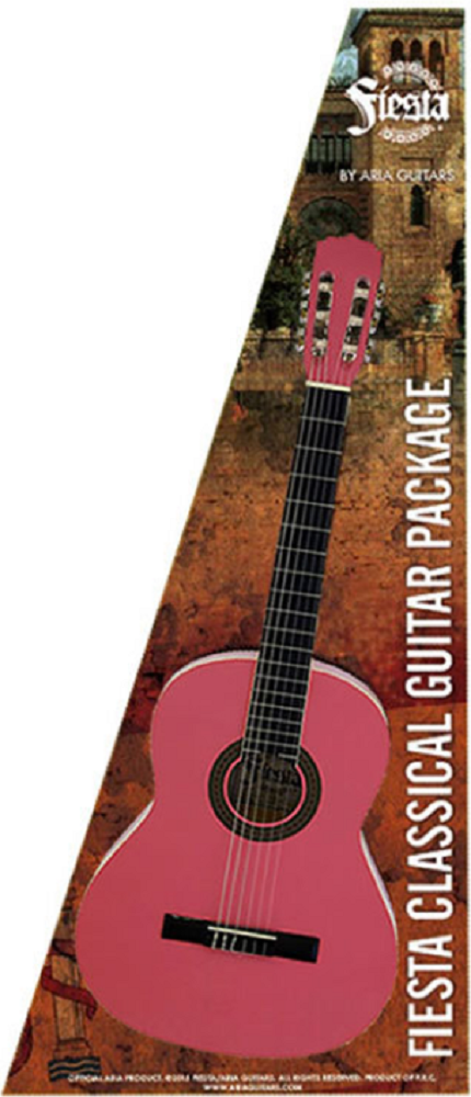 Fiesta 3/4 Size Classical Guitar Package Pink