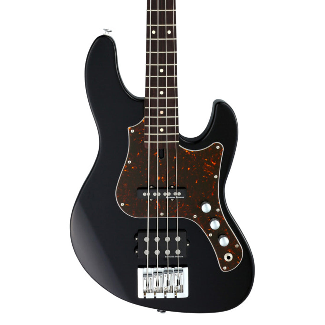 Chitarra basso nera FGN JMJ2ALR/BK J-Standard Mighty Jazz con custodia morbida