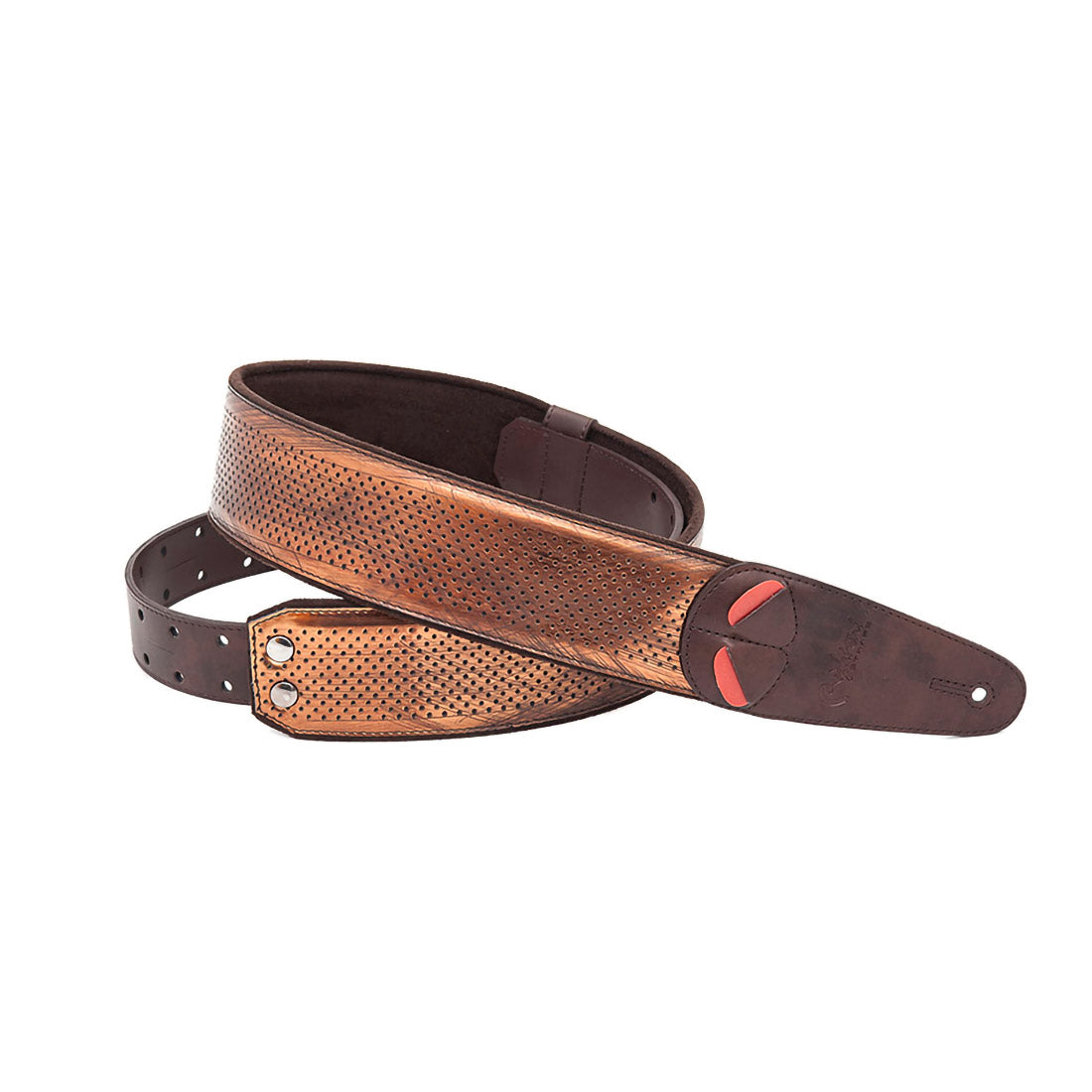 Right On Straps MOJO Rusty Old-brass Guitar Strap