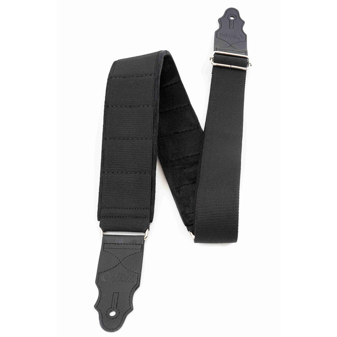 Right On Straps SPECIAL Elastic Black Guitar Strap