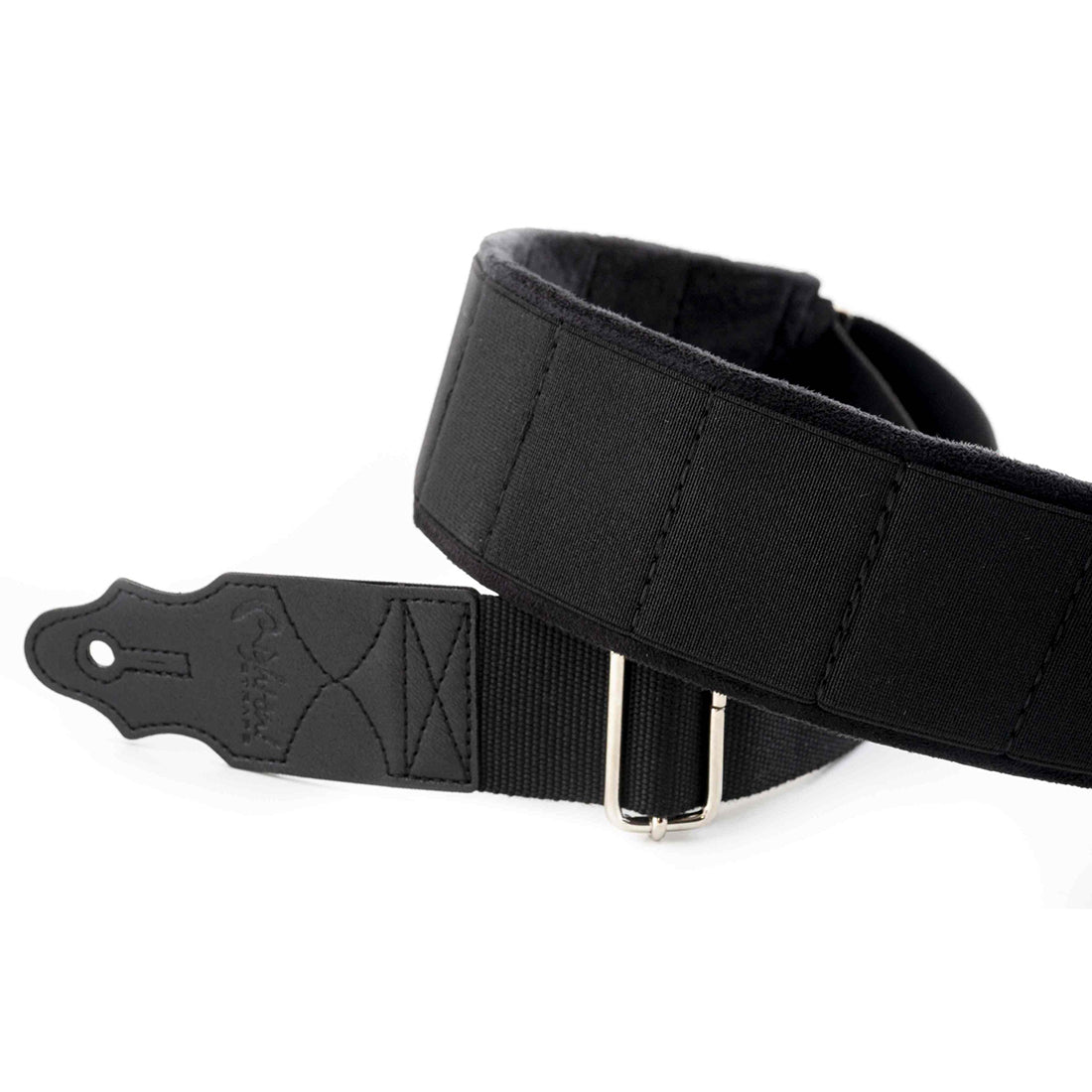 Right On Straps SPECIAL Elastic Black Guitar Strap