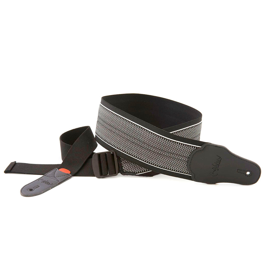 Right On Straps MOJO Elastic Spring Black Guitar Strap