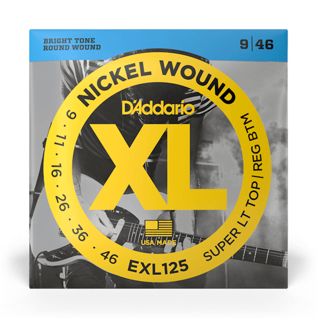 DAddario Exl125 Super Lite Top Reguar Bottom Electric Guitar Strings