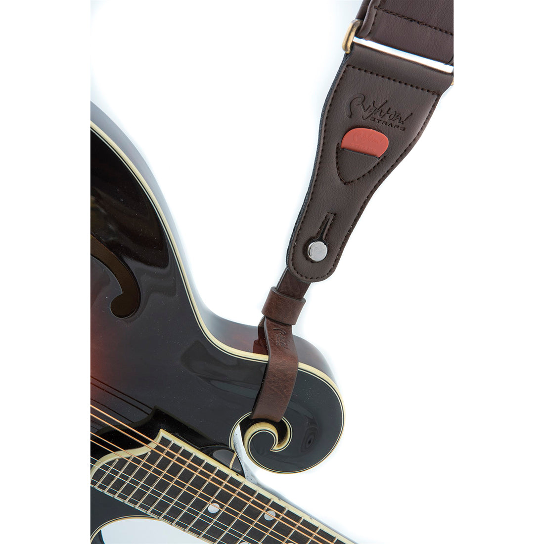 Right On Straps ACCESSORIES F-Mandolin Straplink Brown