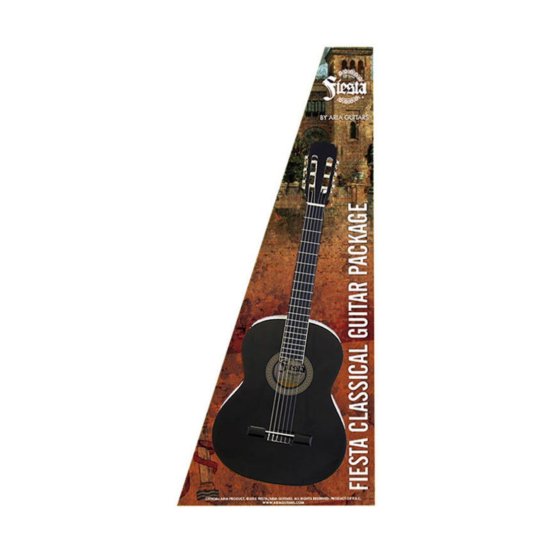 Aria Fiesta 4/4 Size Classical Guitar Package Black