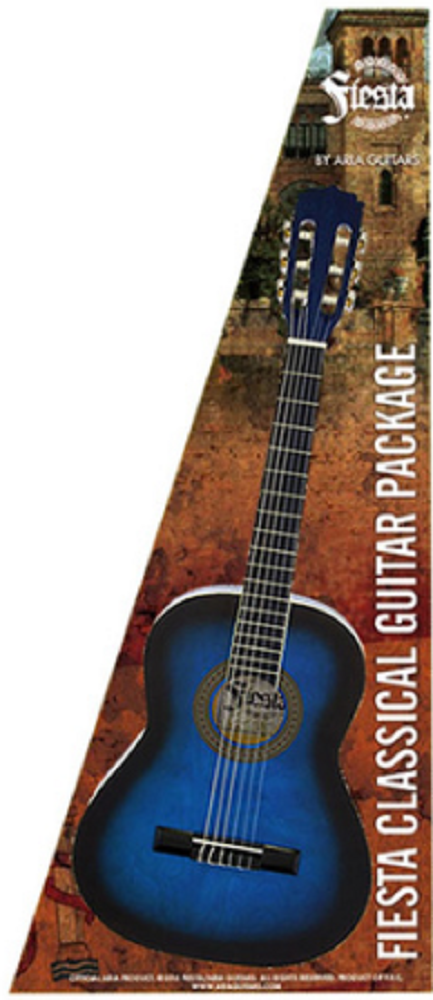 Fiesta 4/4 Size Classical Guitar Package Blue