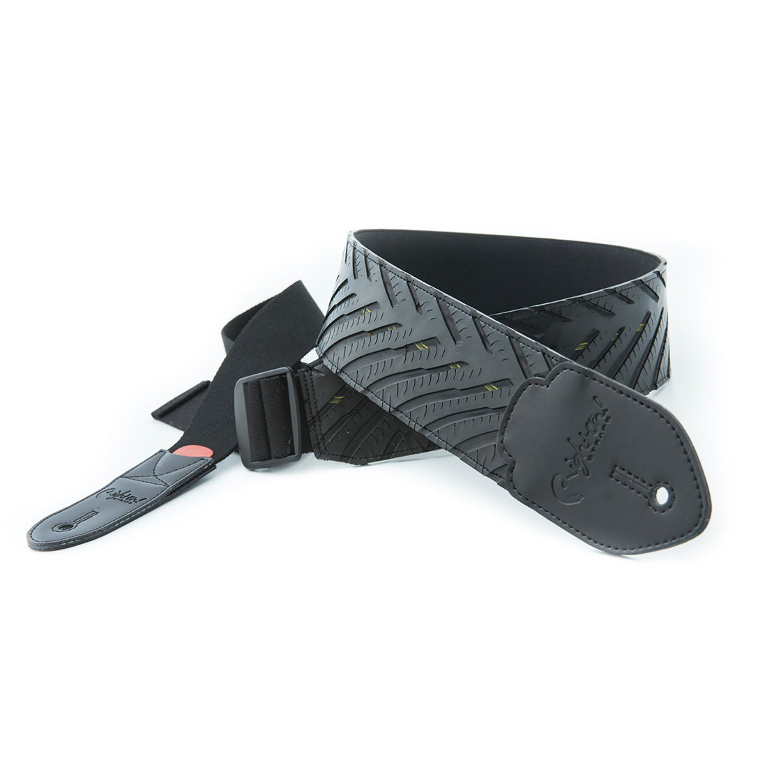 Right On Straps FUNKY Hot-Wheels Black Guitar Strap