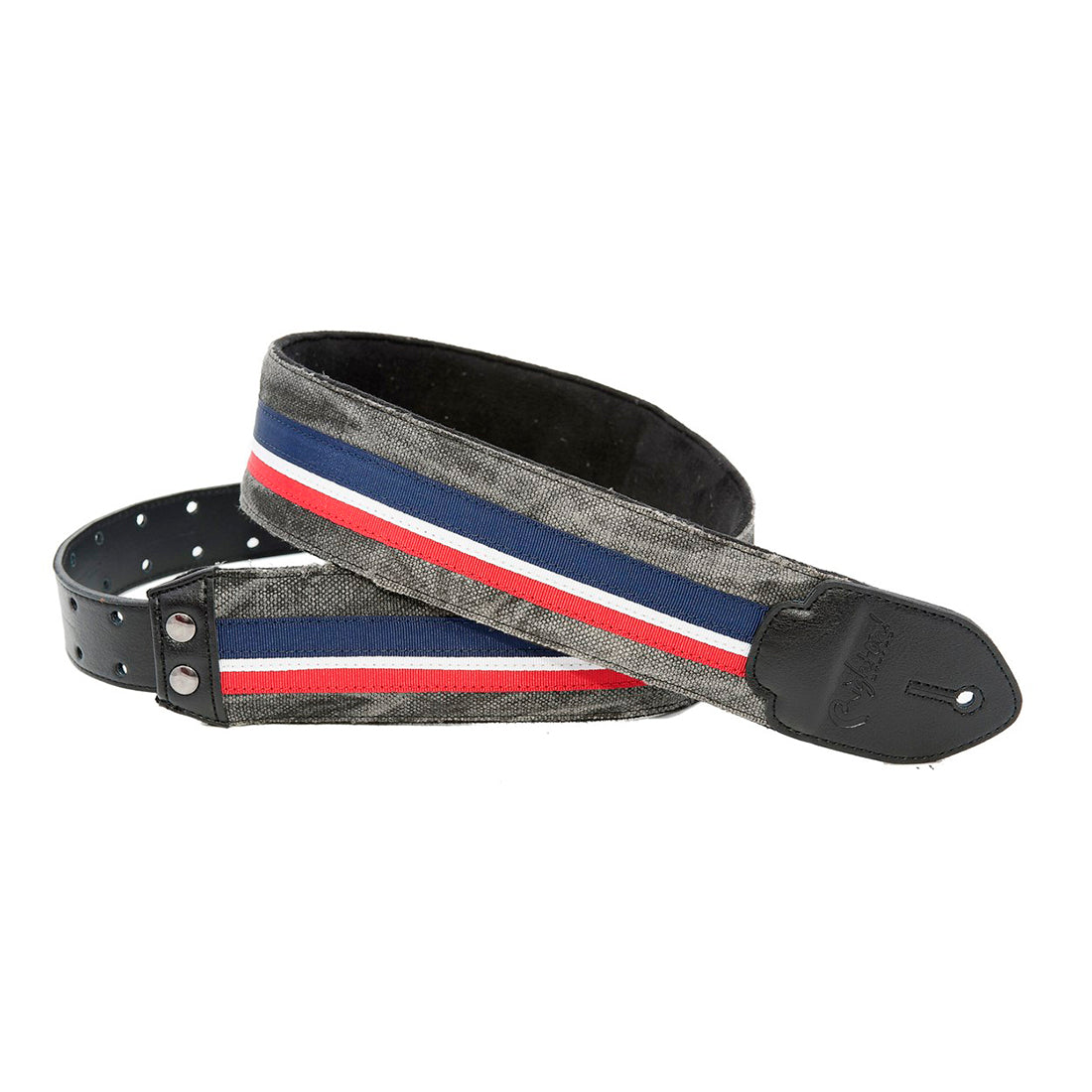 Right On Straps FUNKY Stripes-F Black Guitar Strap