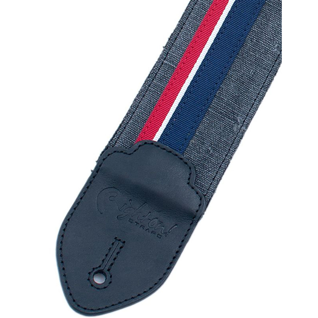 Right On Straps FUNKY Stripes-F Black Guitar Strap