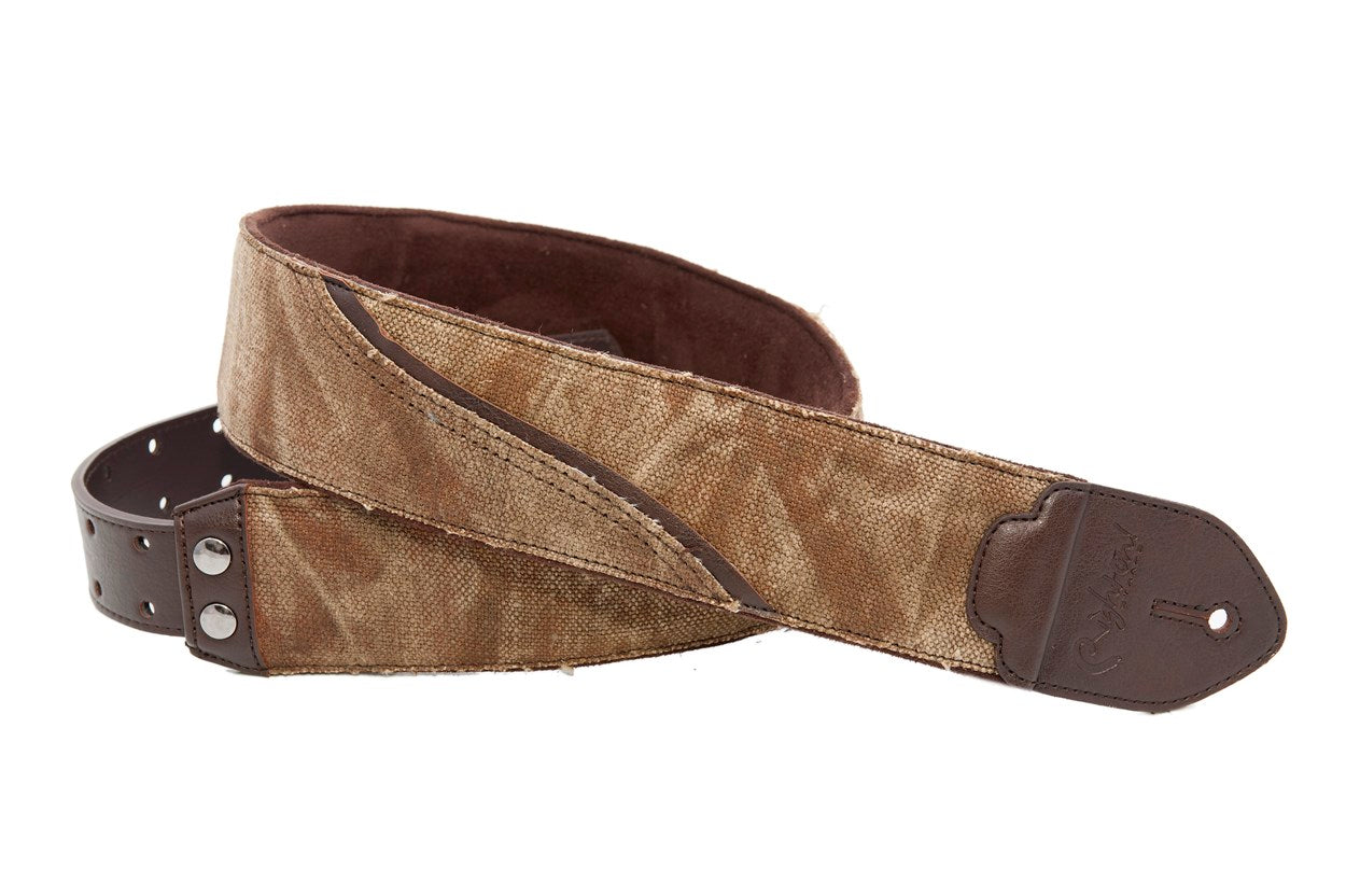 Right On Straps FUNKY Waves-F Brown Guitar Strap