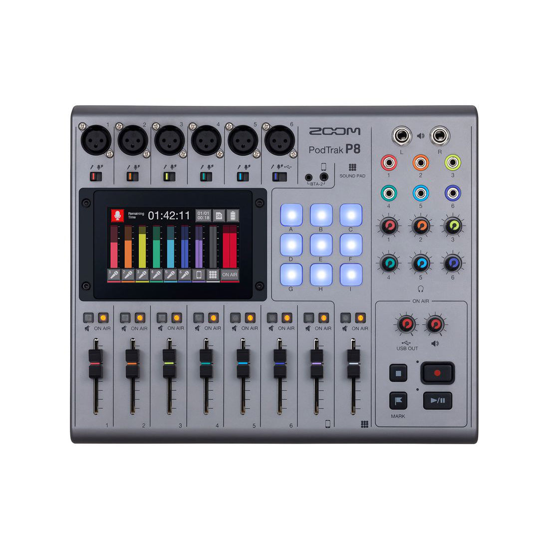 Zoom PodTrak P8 8-channel Podcasting Mixer