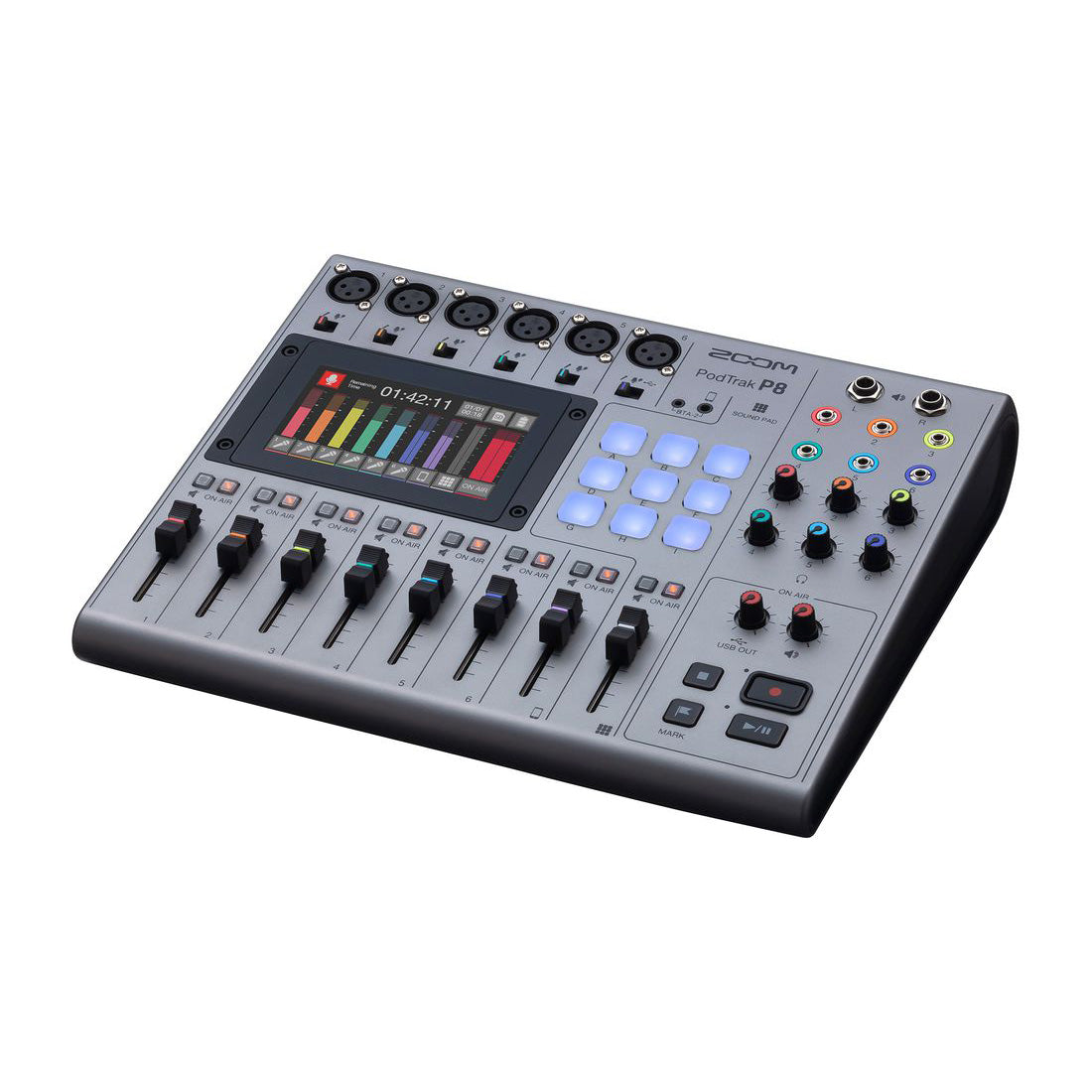 Zoom PodTrak P8 8-channel Podcasting Mixer