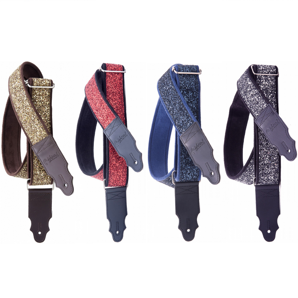 Right On! Straps STANDARD PLUS Glitter Special Guitar Strap