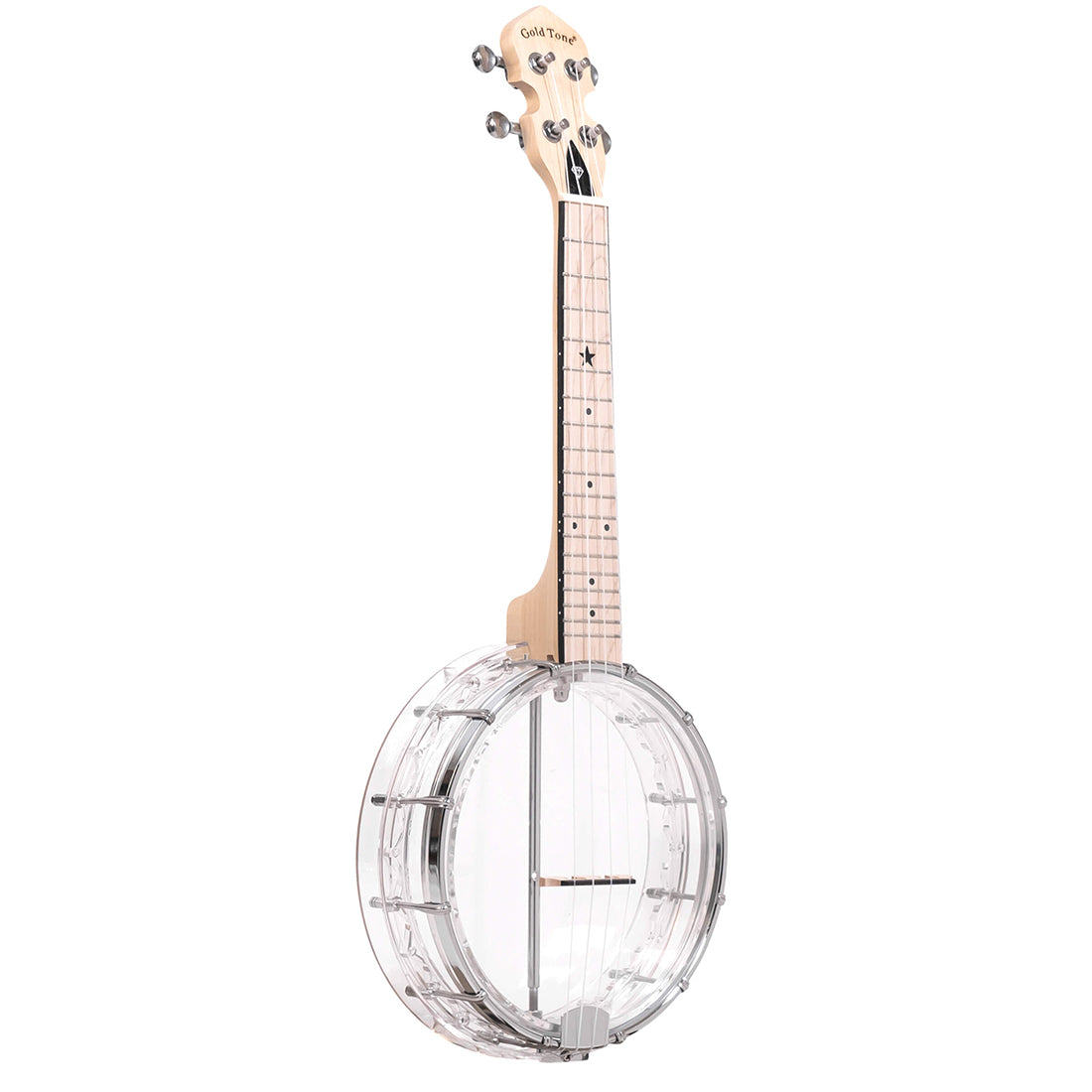 Gold Tone Little Gems Clear Banjo-Ukulele with Gig Bag