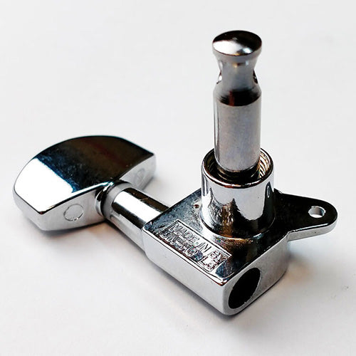 GT Acoustic/Electric Guitar Sealed Tuning Machines in Chrome Finish (3+3) with Traditional Chrome Buttons