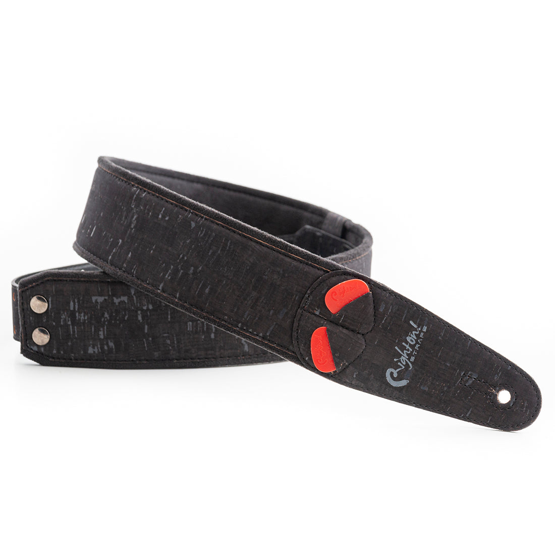 Right On Straps MOJO Cork Black Guitar Strap