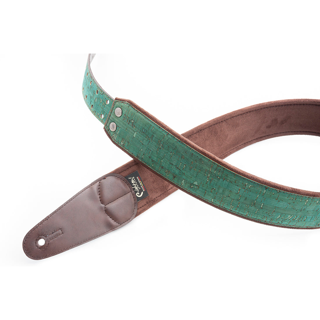 Right On Straps MOJO Cork Teal Guitar Strap