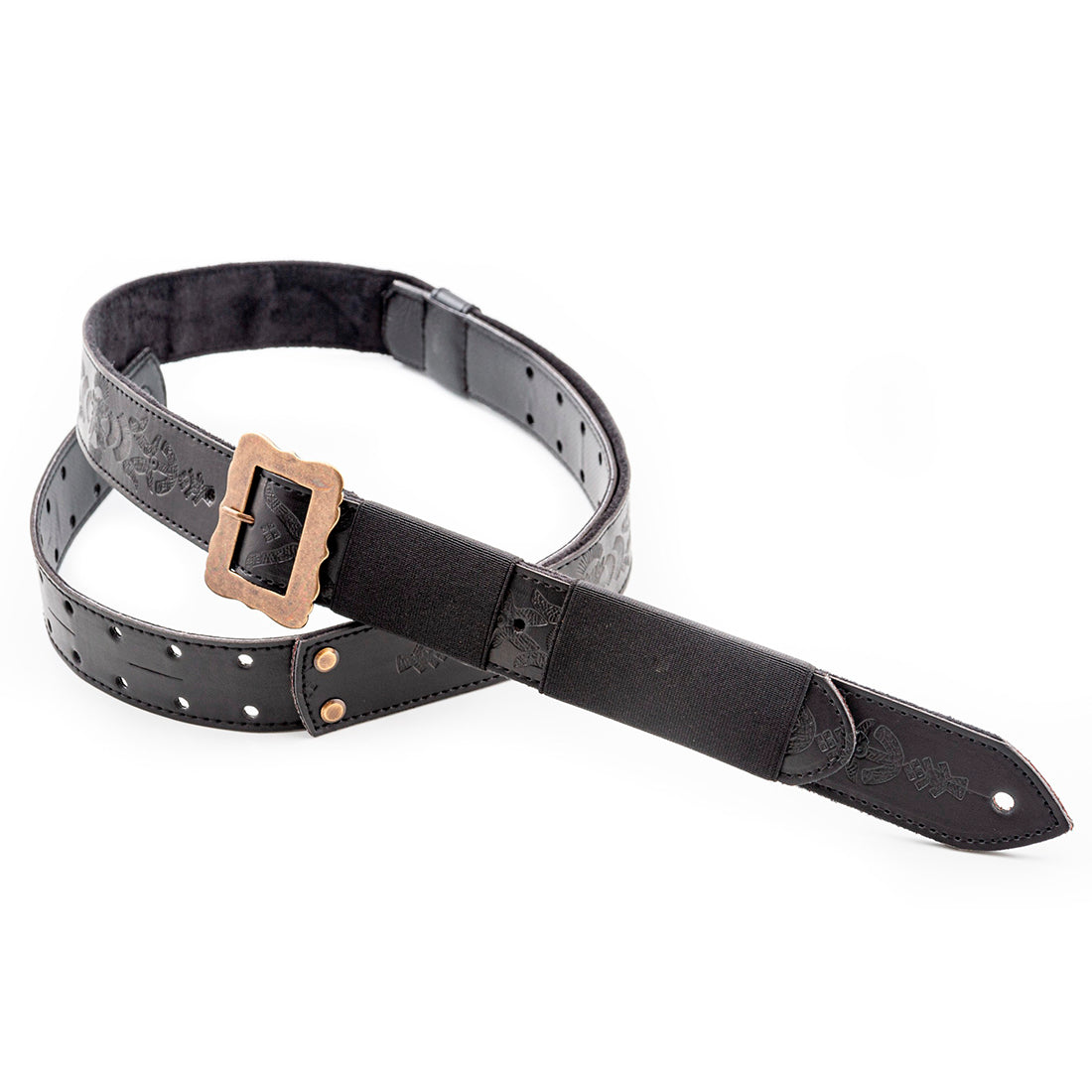 Right On Straps LEGEND BM BOHEMIAN VEGAN Black Guitar Strap