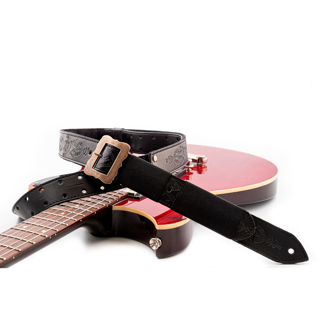 Right On Straps LEGEND BM BOHEMIAN VEGAN Black Guitar Strap