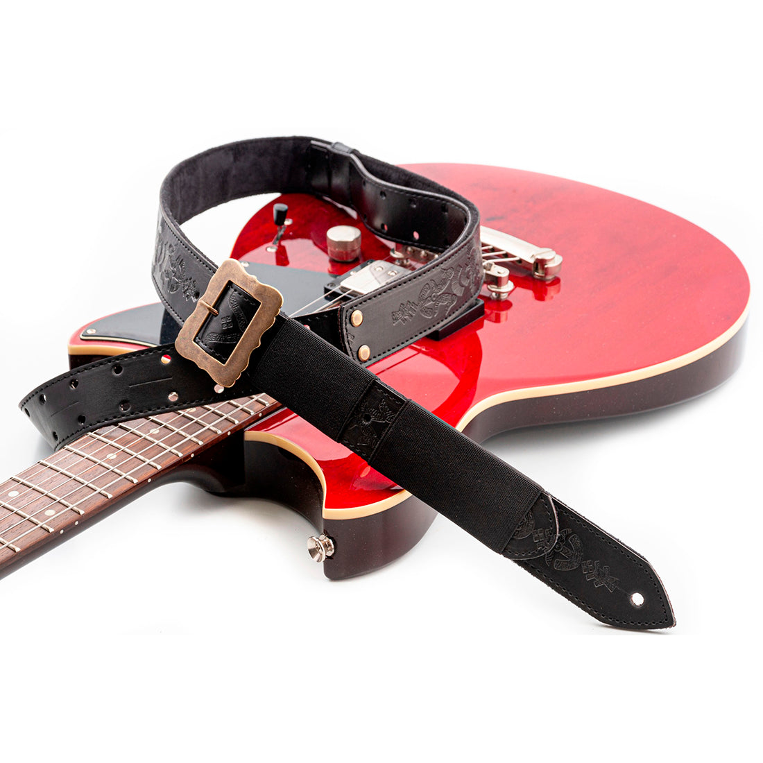 Right On Straps LEGEND BM BOHEMIAN VEGAN Black Guitar Strap