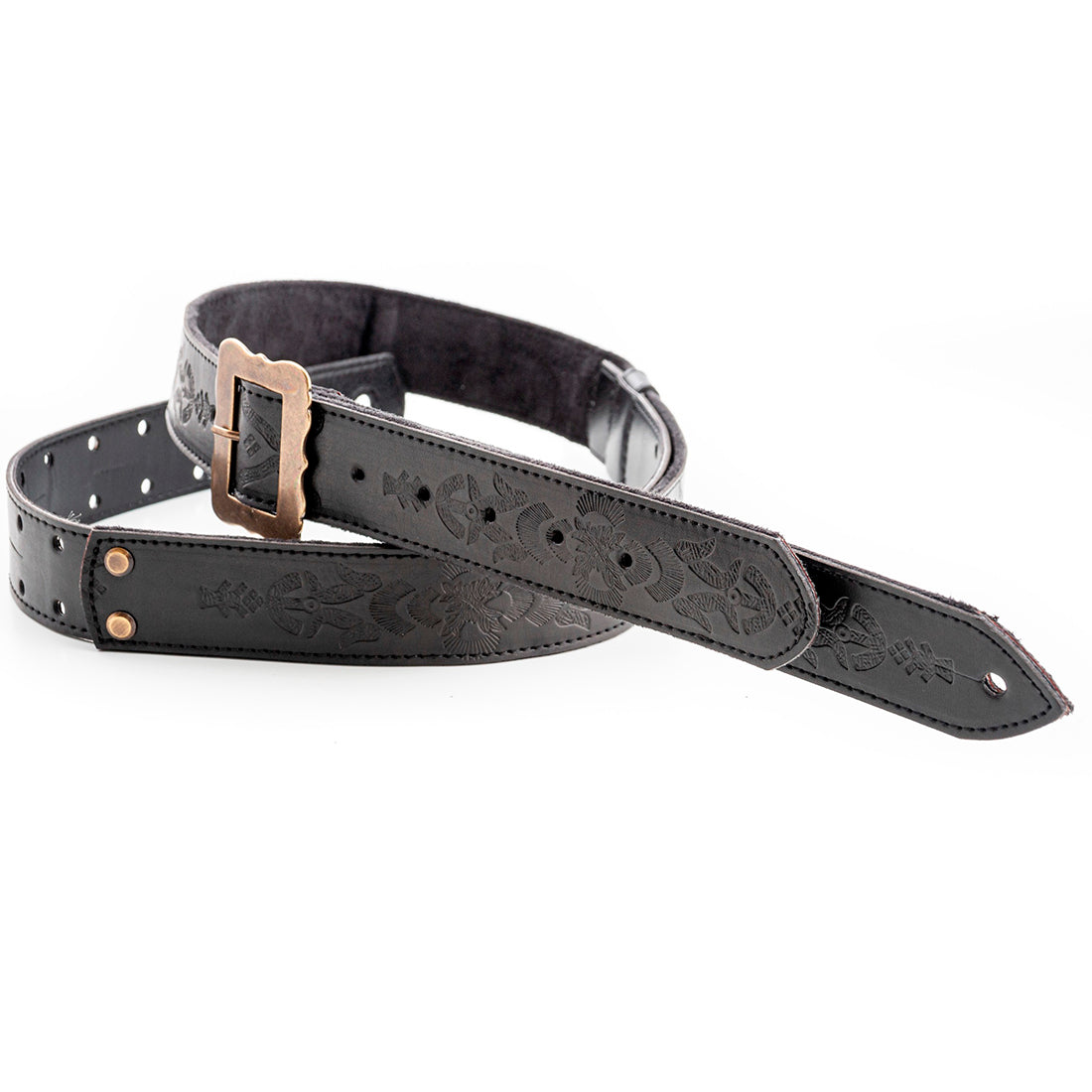 Right On Straps LEGEND BM BOHEMIAN VEGAN Black Guitar Strap