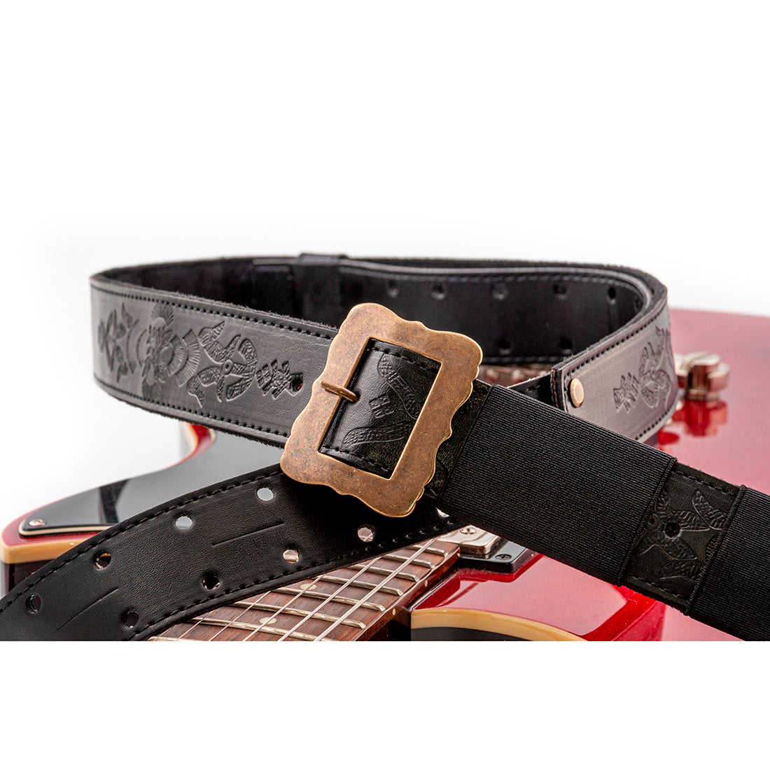 Right On Straps LEGEND BM BOHEMIAN VEGAN Black Guitar Strap