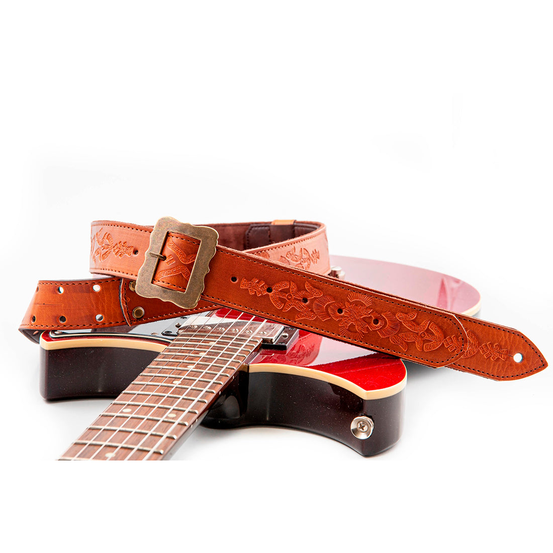 Right On Straps LEGEND BM BOHEMIAN VEGAN Woody Guitar Strap