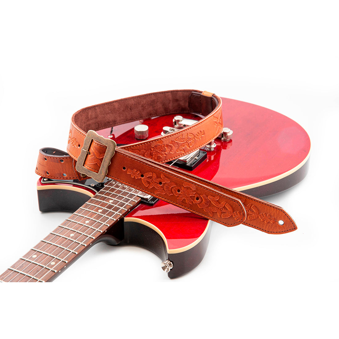 Right On Straps LEGEND BM BOHEMIAN VEGAN Woody Guitar Strap