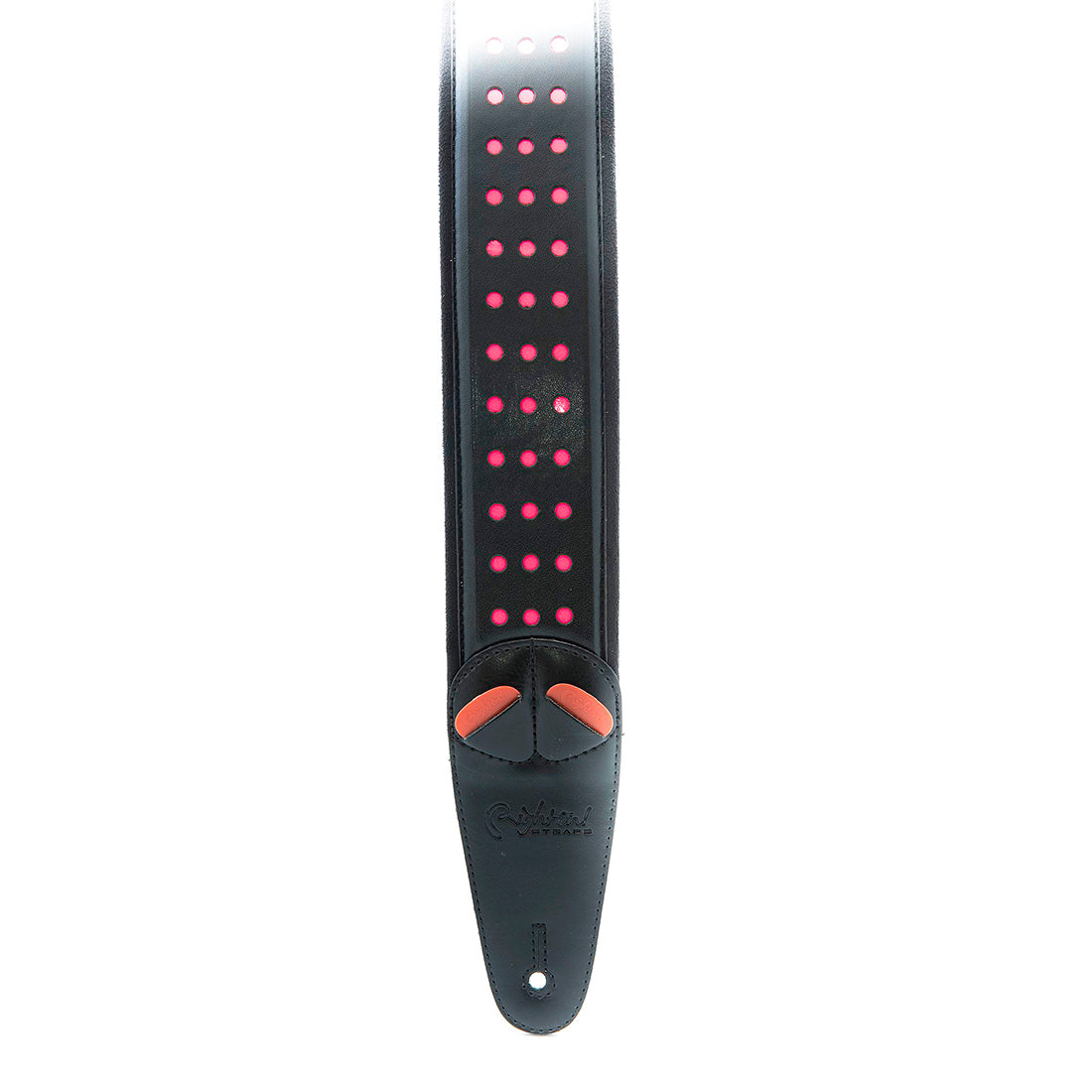 Right On Straps MOJO Holes Neon Pink Guitar Strap