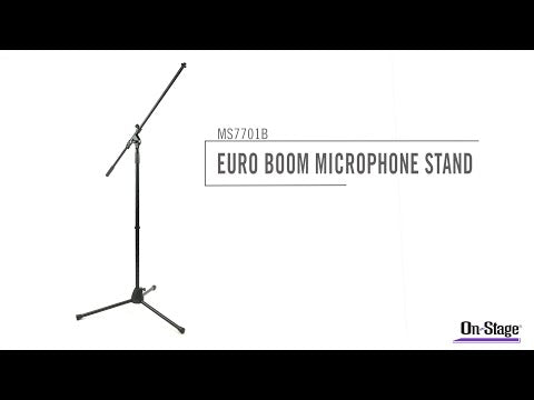 On Stage OSMS7701B Telescopic Boom Microphone Stand Black