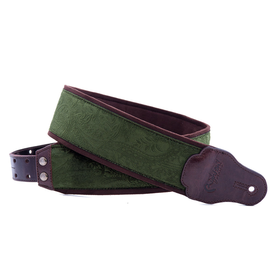 Right On Straps JAZZ Cashmere Green Guitar Strap