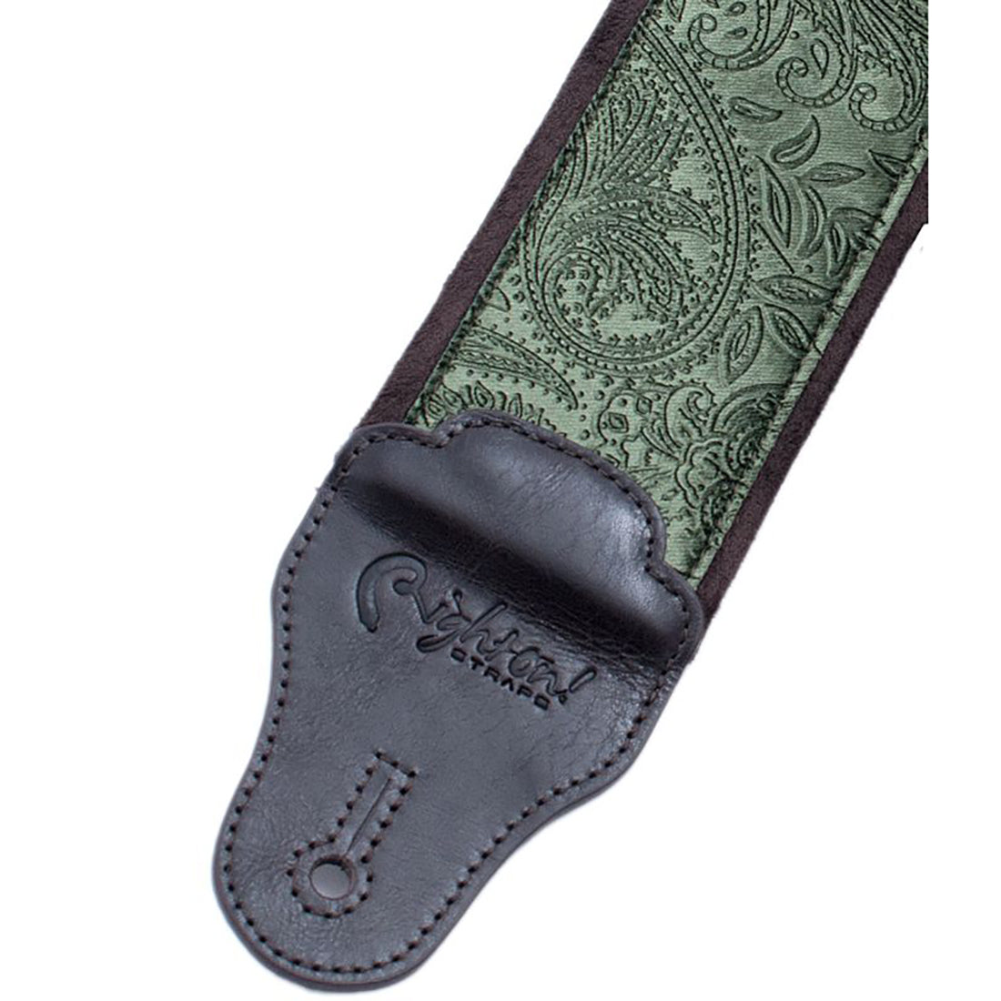 Right On Straps JAZZ Cashmere Green Guitar Strap