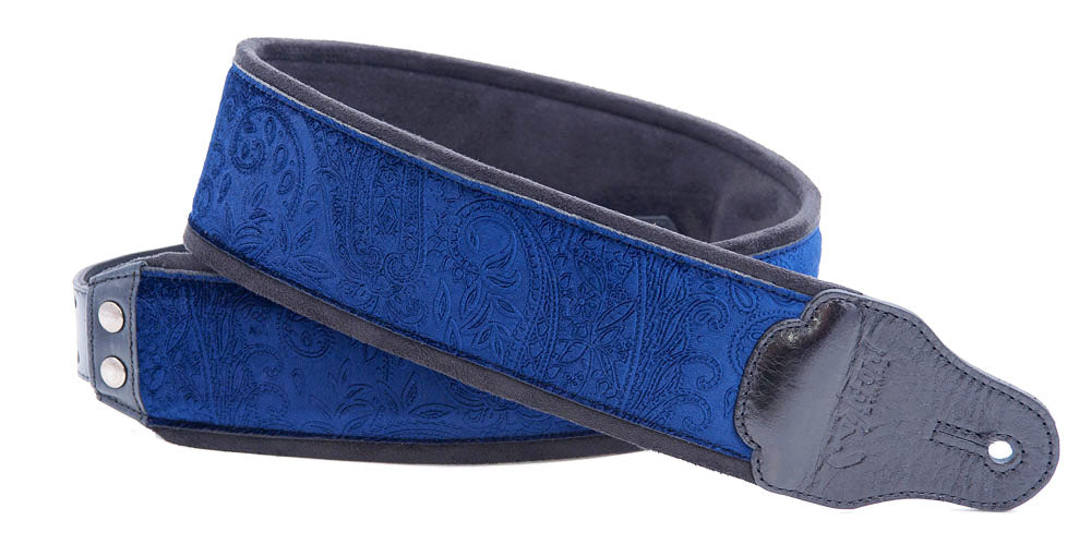 Right On Straps JAZZ Cashmere Blue Guitar Strap